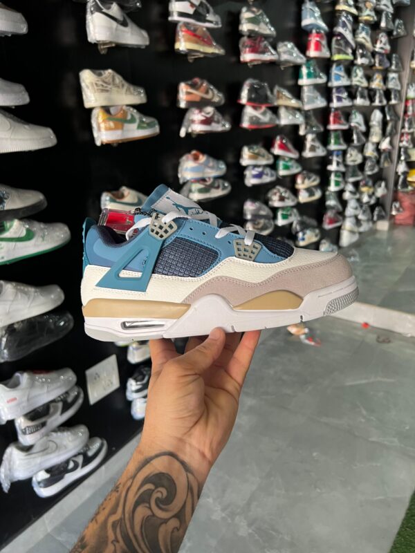 Branded Jordan Retro 4 1st Copy Shoes (Blue) - WeftKart
