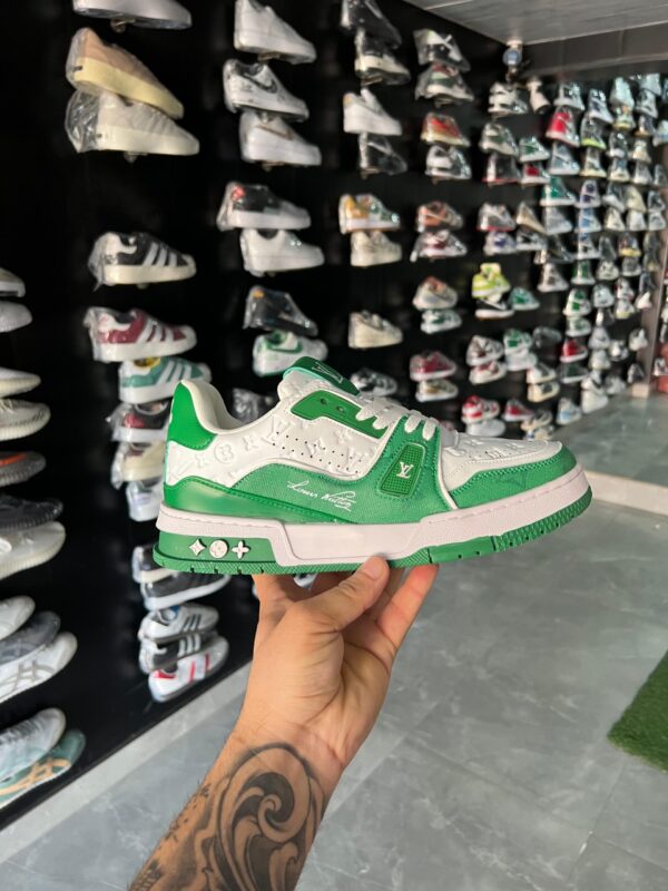 Branded LV Sneaker 1st Copy Shoes (Green)