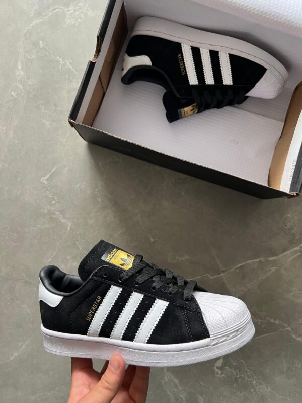 Adidas Superstar Originals First Copy Shoes (Black & White)