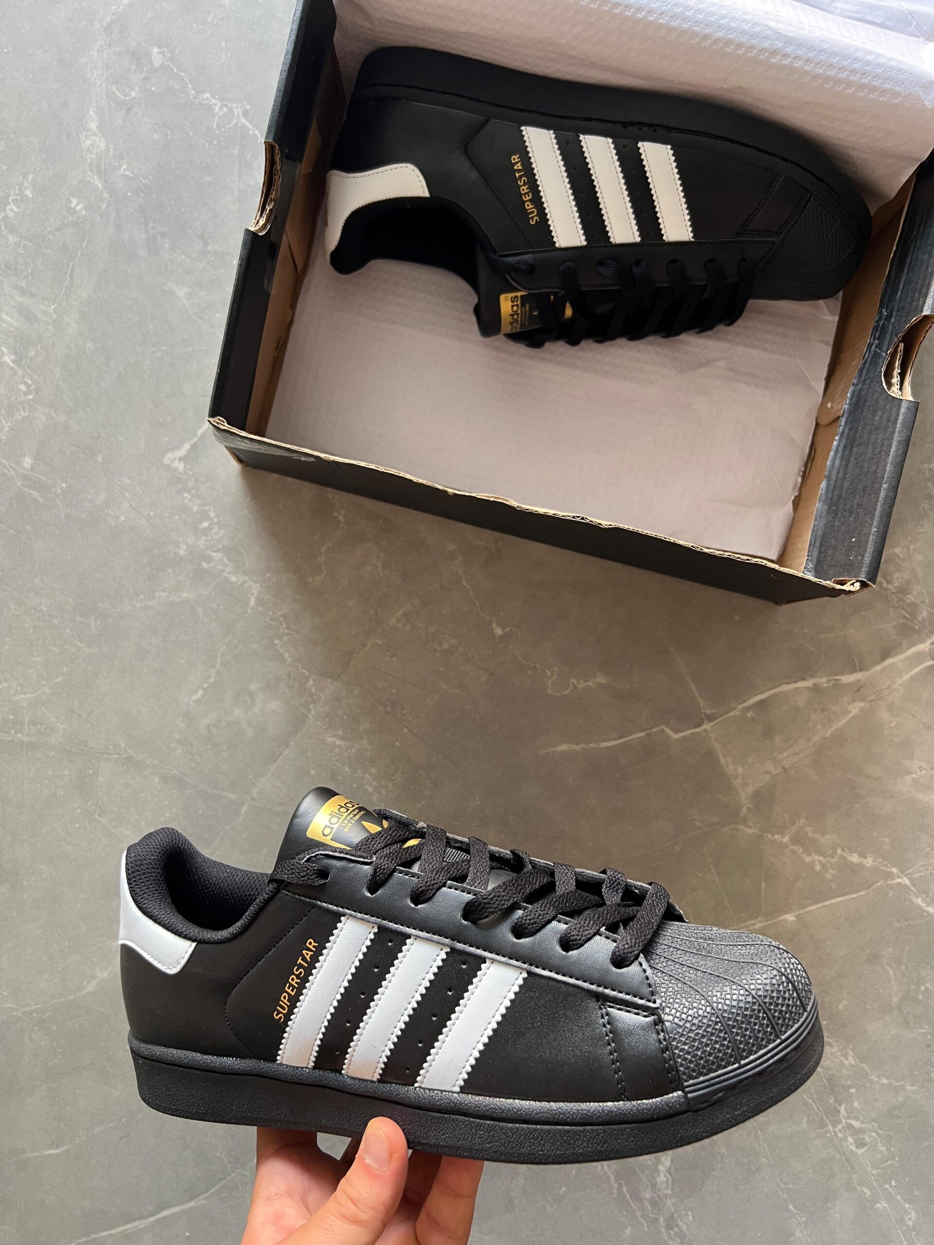 Adidas Superstar Sneakers (Unisex) - Black