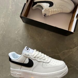Nike Air Force 1 Shoes For Men Original (White, Black) 