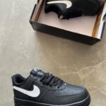 Nike Air Force 1 Shoes For Men Original (White, Black) 