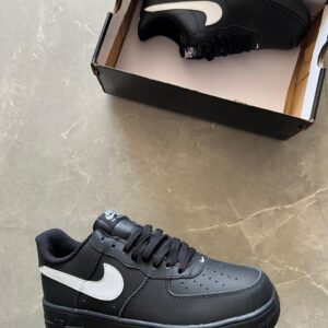 Nike Air Force 1 Shoes For Men Original (White, Black) 