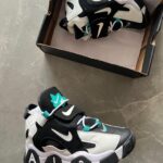 Nike Air Barrage Mid Retro Mens 12 Black White Cabana Sneakers