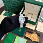 Copy Rolex Watch Day Date SkyBlue for Men - Affordable Luxury