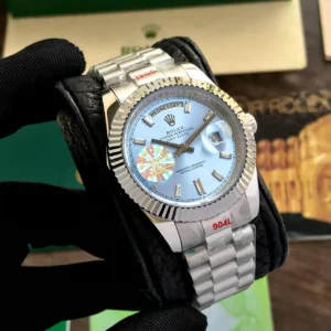Copy Rolex Watch Day Date SkyBlue for Men - Affordable Luxury