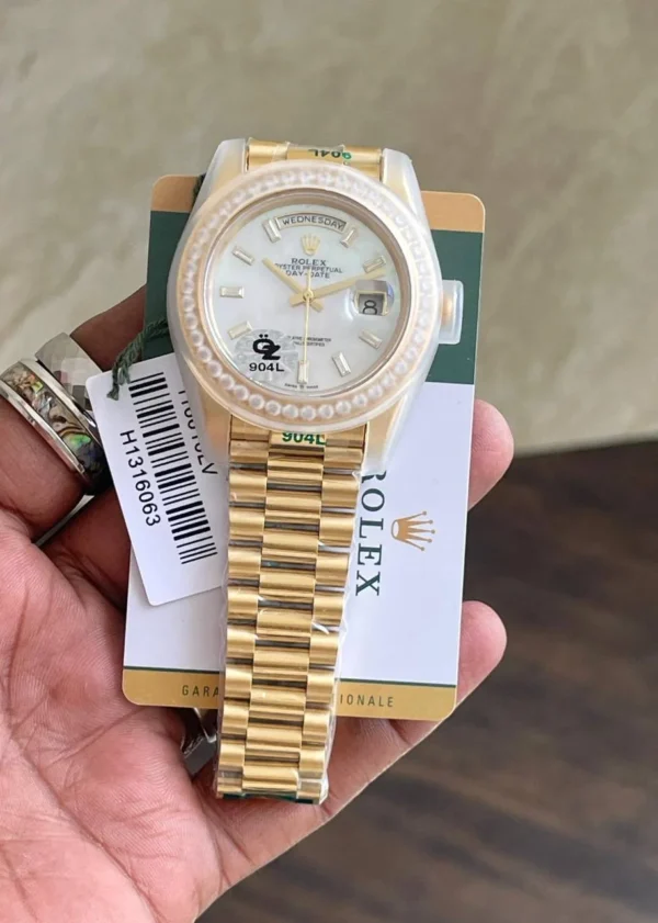 First Copy Rolex Watches Day-Date Ring Diamond for Men