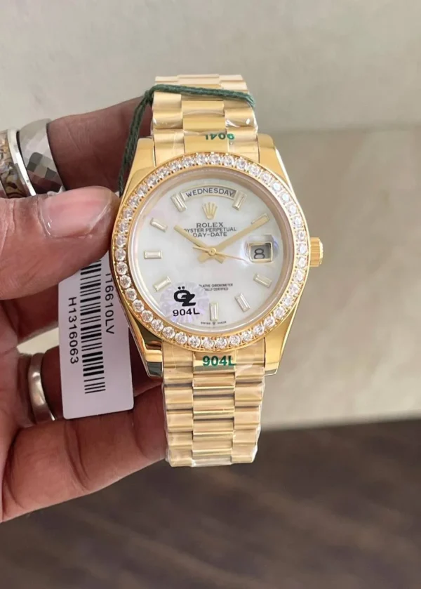 First Copy Rolex Watches Day-Date Ring Diamond for Men