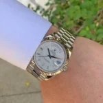 Rolex 1st Copy Watches Day Date Marble Brown for Men