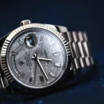 Rolex 1st Copy Watches Day Date Marble Brown for Men
