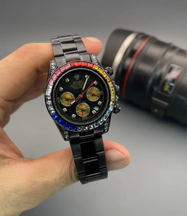Rolex First Copy Watch Black Venom Rainbow for Men