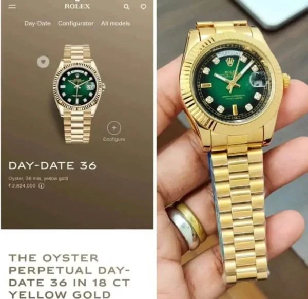 Rolex First Copy Watch Day-Date for Men – Luxury Replica
