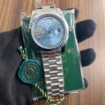Rolex Watches First Copy Day Date Sky Blue for Men