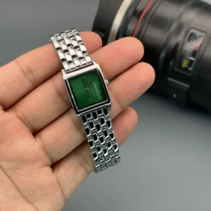 Calvin Klein Girls First Copy Watch - Green Dial with Silver Bracelet