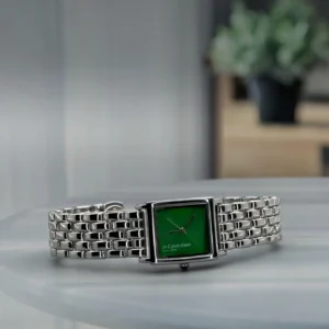 Calvin Klein Girls First Copy Watch - Green Dial with Silver Bracelet