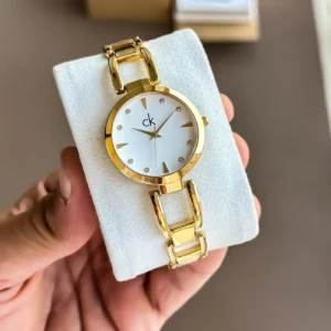Ck Raga Collection Girls First Copy Watch - Full Gold Design