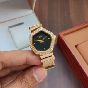 DIOR First Copy Watch - Gold & Black for Women WeftKart