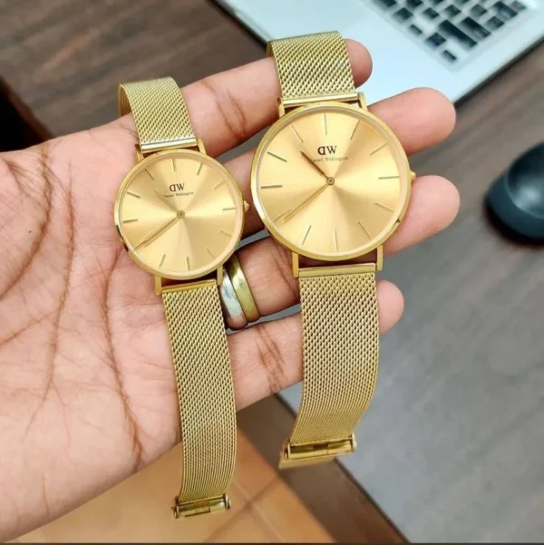 Daniel Wellington PETITE Full Gold First Copy Watch - Quartz Movement