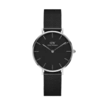 Daniel Wellington Petite Ashfield First Copy Watch - Black & Silver