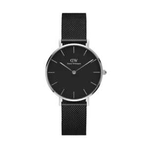 Daniel Wellington Petite Ashfield First Copy Watch - Black & Silver
