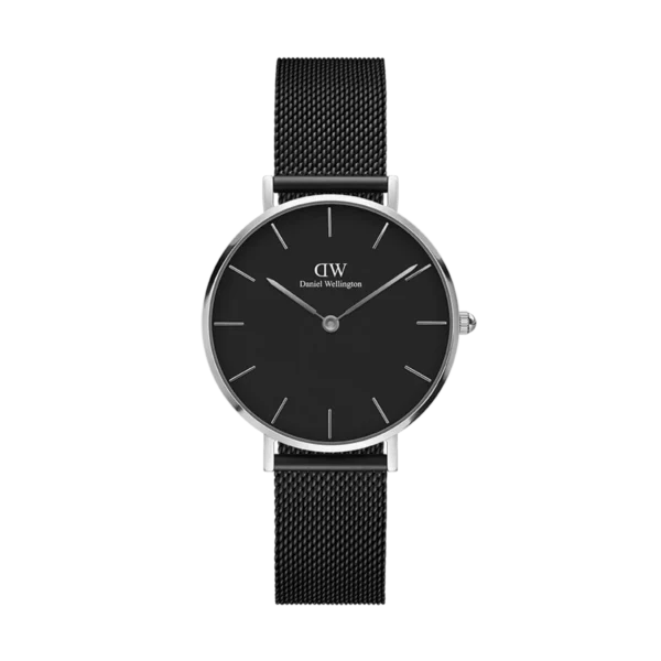 Daniel Wellington Petite Ashfield First Copy Watch - Black & Silver