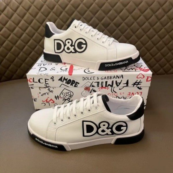 Dolce Gabbana Logo Sneakers First Copy Shoes