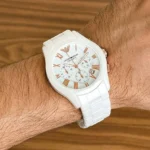 Emporio Armani White AR1401 Watch for Men