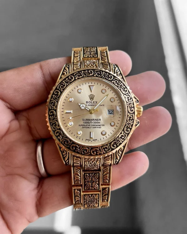 First Copy Hand-Engraved Rolex Watch