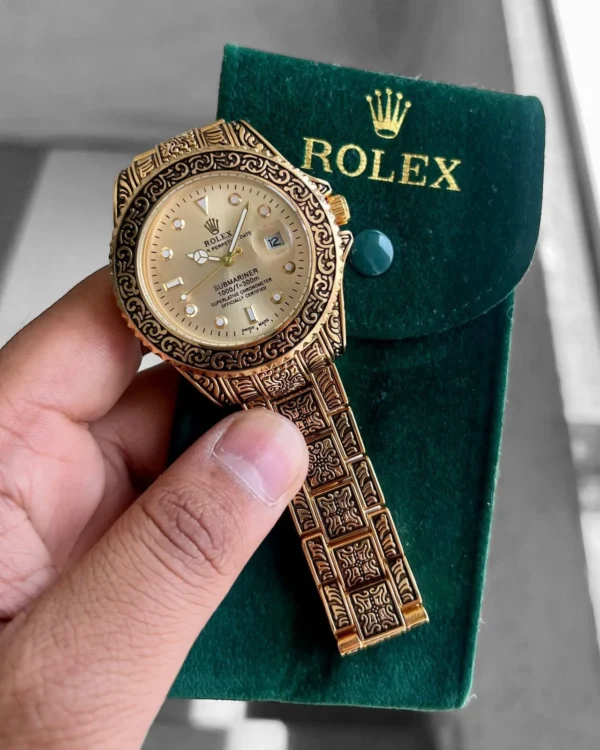 First Copy Hand-Engraved Rolex Watch
