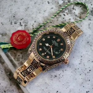 Hand Engraved Rolex Watch