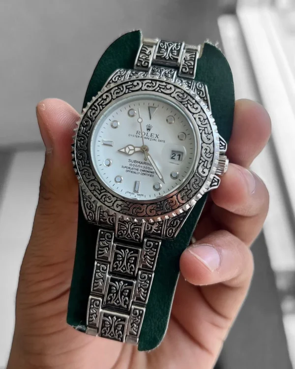 First Copy Hand-Engraved Rolex Watch