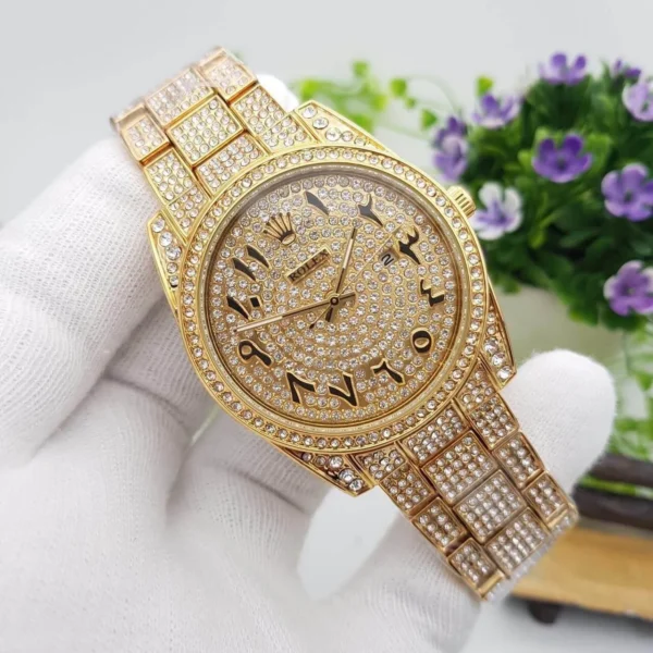 First Copy Rolex Diamond Studded Watch