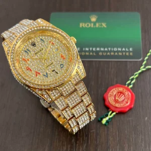 First Copy Rolex Diamond Studded Watch
