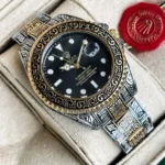 Hand Engraved Rolex Watch - First Copy