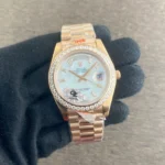Rolex 1st Copy Watches Day-Date Ring Diamond for Men