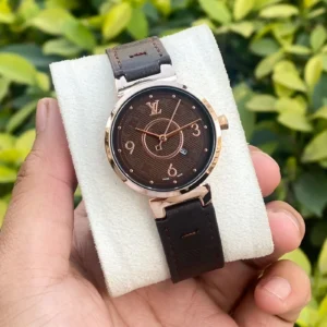 Louis Vuitton For Her First Copy Watch - Rose Gold Stainless Steel Case
