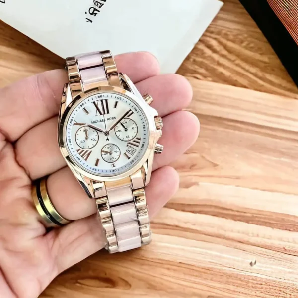Michael Kors Cute Rosegold First Copy Watch for Her - 37mm Chronograph