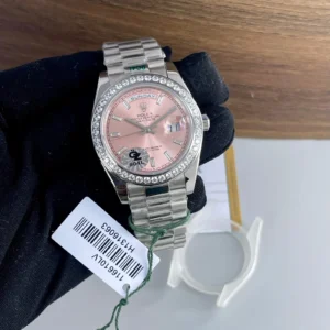 Rolex 1st Copy Watch Day-Date Ring Diamond for Men