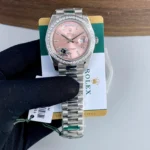 Rolex 1st Copy Watch Day-Date Ring Diamond for Men