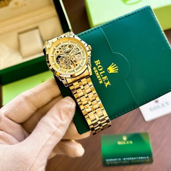 Rolex Auto Gold-TT White Watch