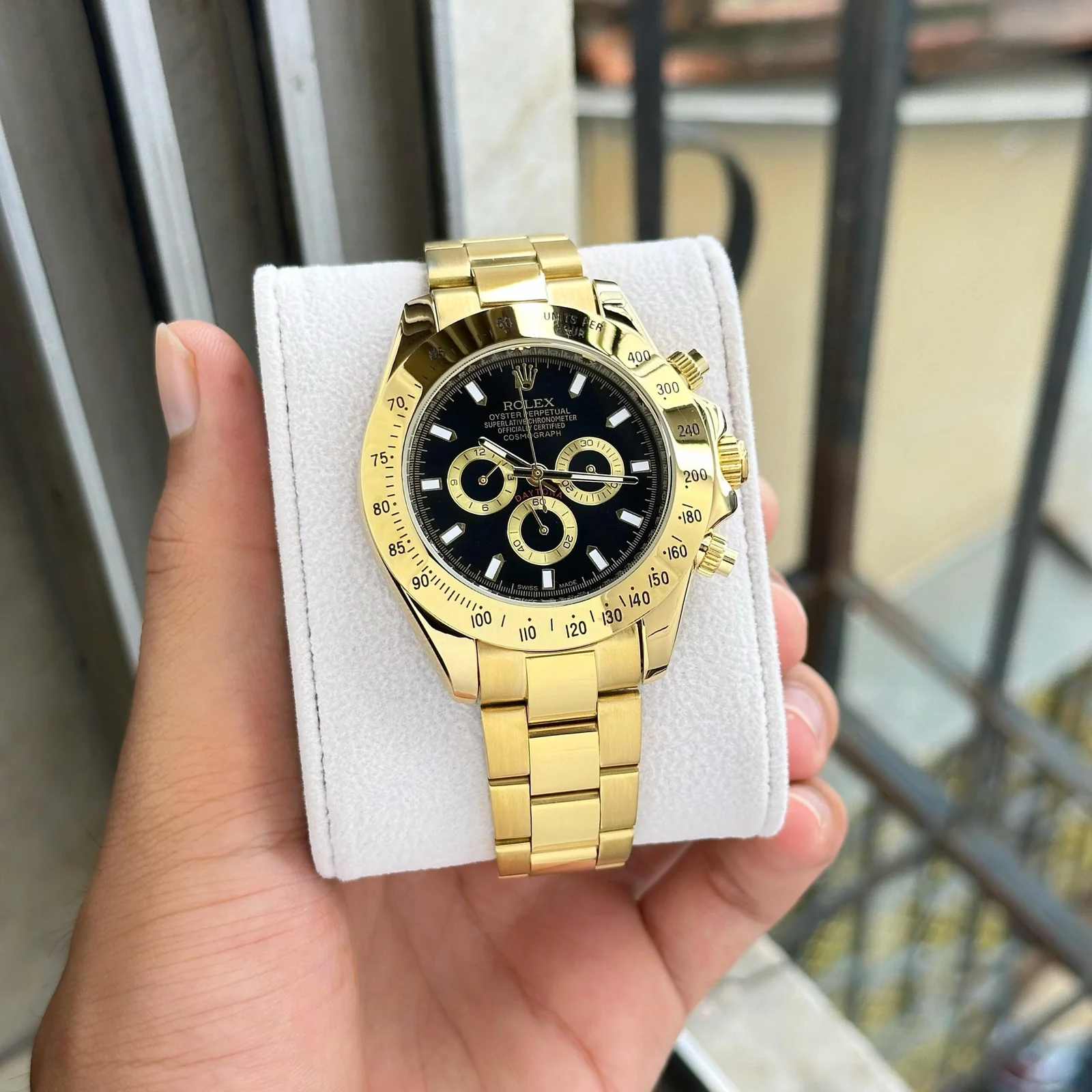 Rolex First Copy Watches Daytona Golden for Men (1) Rolex First Copy Watches Daytona Golden for Men