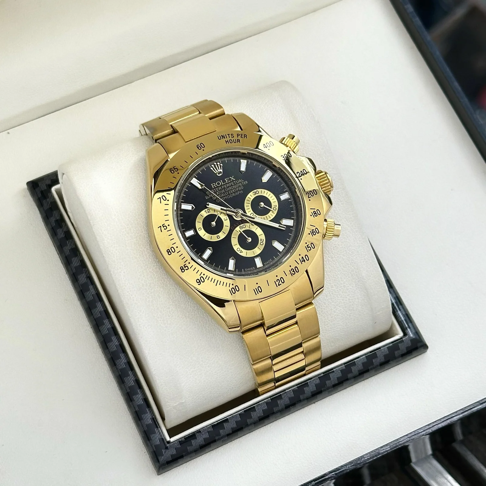 Rolex First Copy Watches Daytona Golden for Men (2) Rolex First Copy Watches Daytona Golden for Men