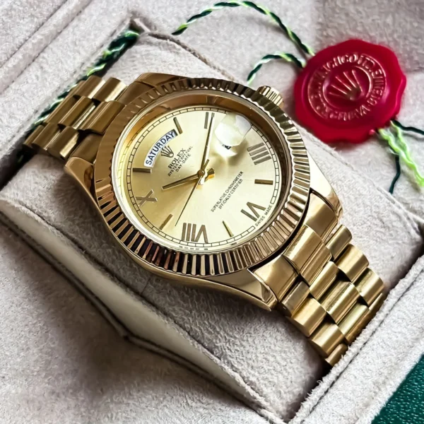 Rolex First Copy Watches Under 2000 Day-Date Gold for Men