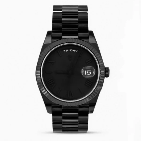 Rolex Watch Copy Day-Date Dark Black for Men
