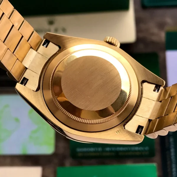 Rolex Watch with Indian Day-Date Green Dial for Men