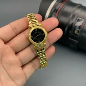 Versace VR Golden First Copy Watch - Ladies Quartz with Sapphire Glass