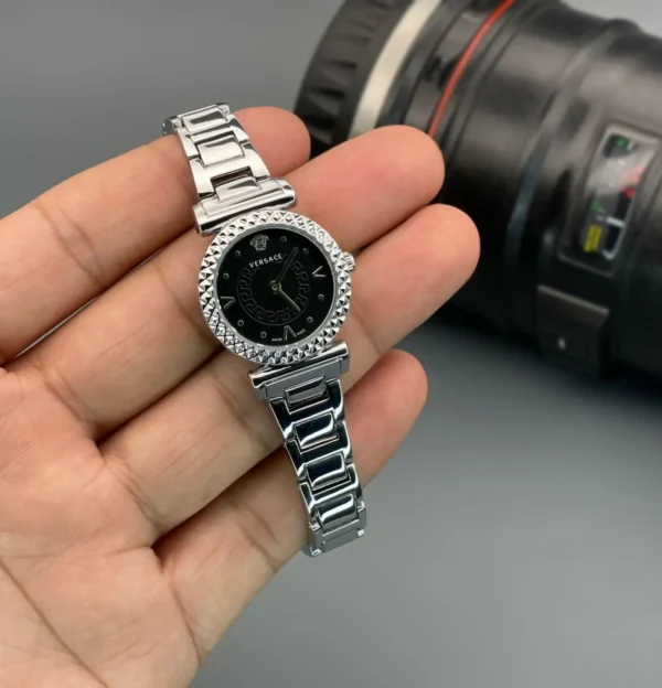 Versace VR Silver First Copy Watch for Ladies - Elegant Design