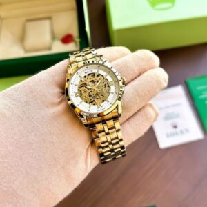 Rolex Auto Gold-TT-White Men’s Watch | at Best Price - WeftKart