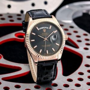 Buy Premium Rolex Daydate Leather Watch (APS79)