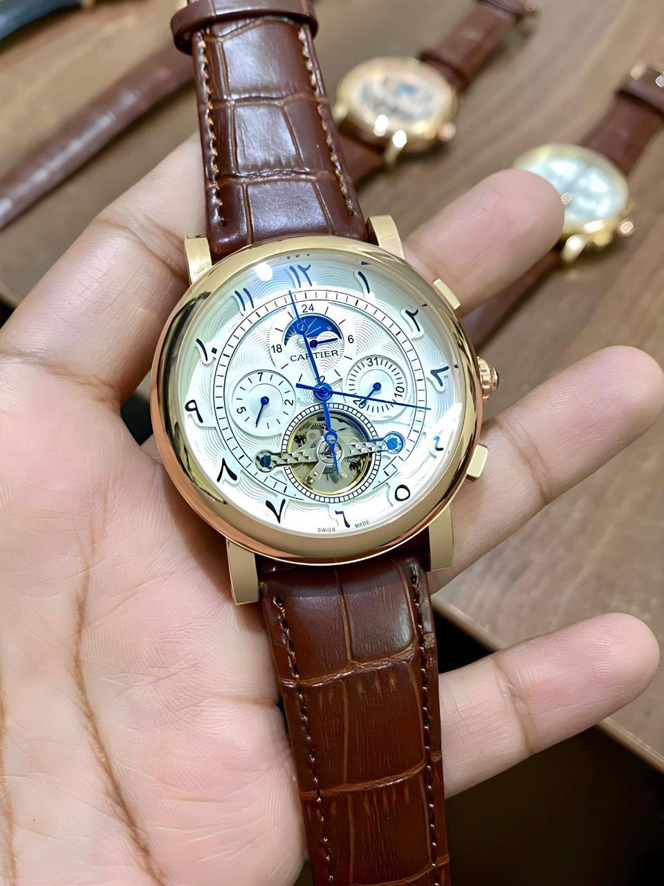 Cartier Tourbillion Moon Face First Copy Watch Cartier Tourbillion Moon Face First Copy Watch